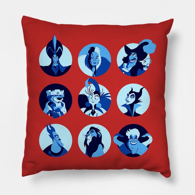 Villains Pillow by WellerChris