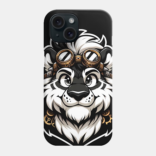 Steampunk Anthro Furry Lion Art Phone Case by Blue Bull Bazaar