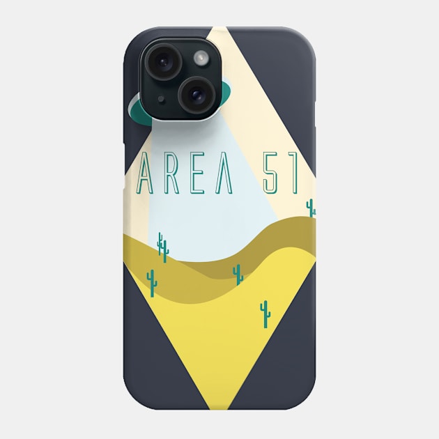 Area 51 Phone Case by NichDesigns