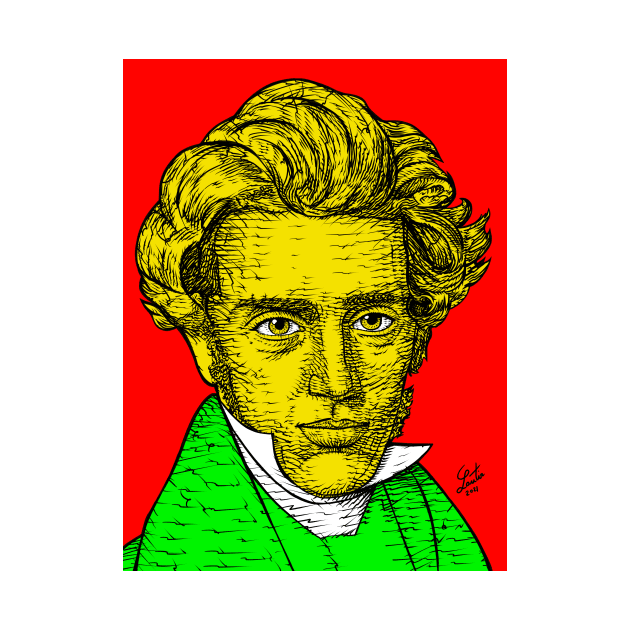 SOREN KIERKEGAARD portrait .1 by lautir