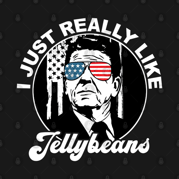 Ronald Reagan Loves His Jellybeans Cool Vintage by CharJens