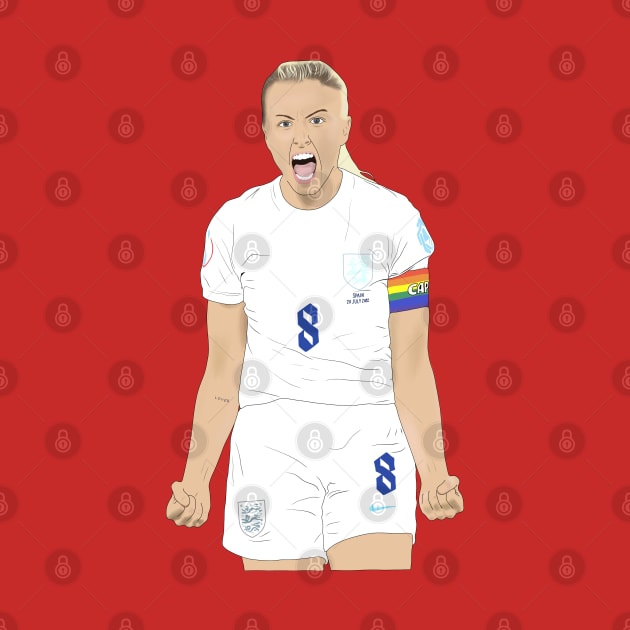 Leah Williamson England Captain Euro 22 by Hevding