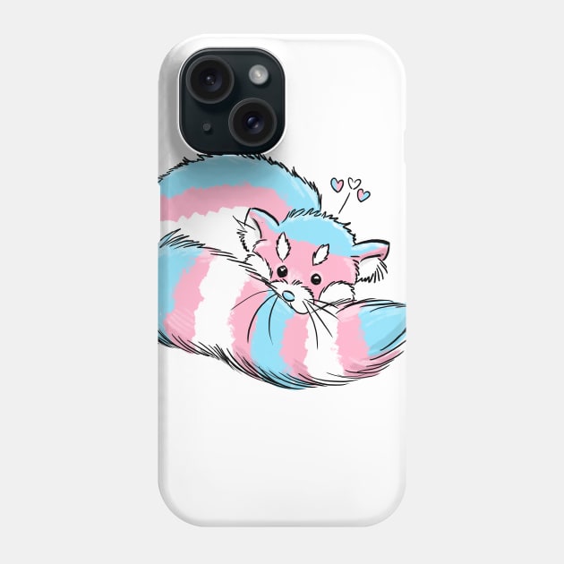 Trans Red Panda Phone Case by manicgremlin