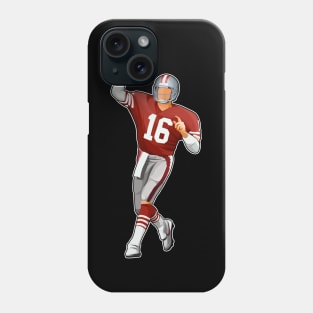 Joe Montana #16 Looks To Pass Phone Case