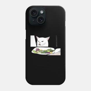 Table cat fanart Phone Case