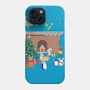 Christmas fireplace Phone Case