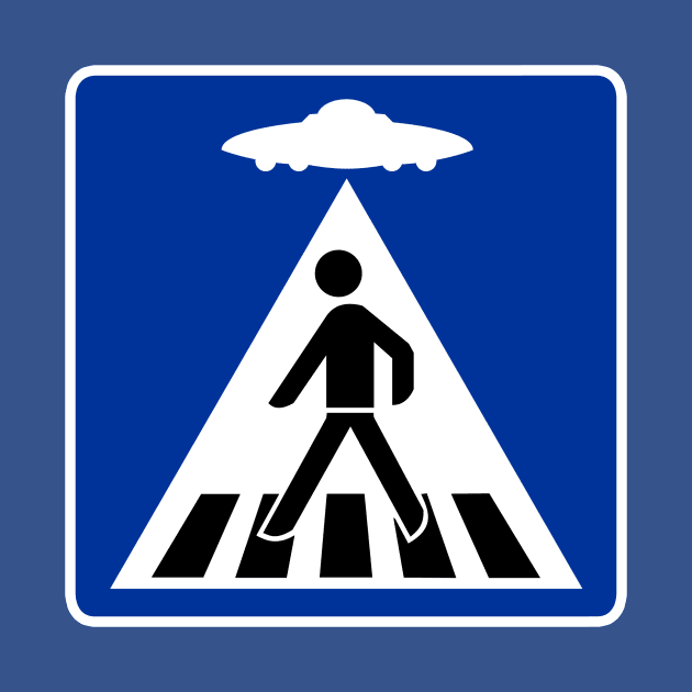 UFO Abduction Road Sign by roswellboutique