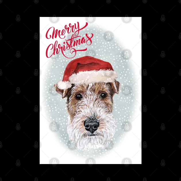 Merry Christmas Santa Dog by Puppy Eyes