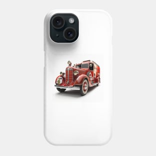 Art Deco Fire Truck Phone Case