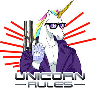unicorn power,unicorn rules Magnet