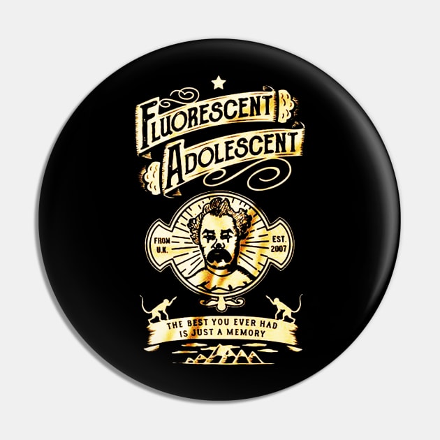 Fluorescent Adolescent Pin by VectorDiariesart