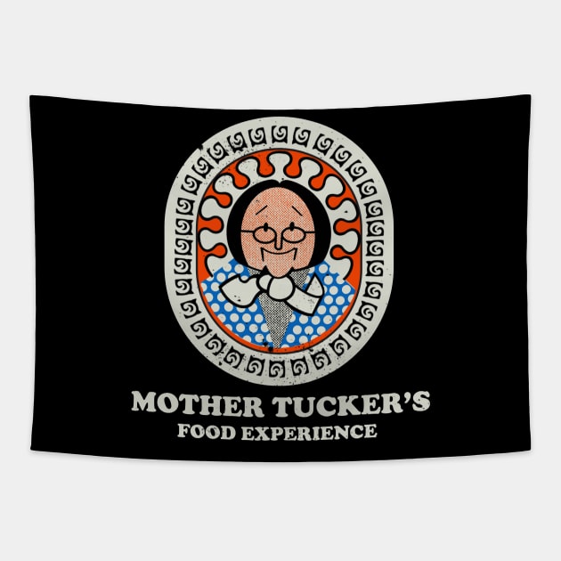 Retro Vintage Mother Tuckers Restaurant Tapestry by StudioPM71