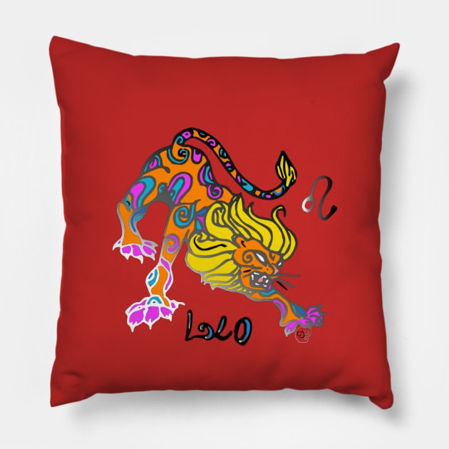 Leo Pillow by charleyllama