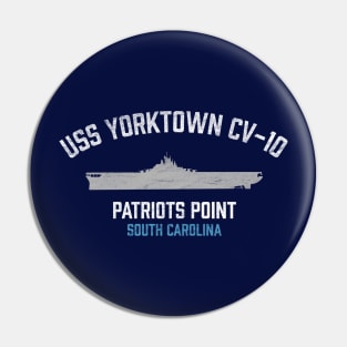 USS Yorktown CV-10 - Patriots Point - Mount Pleasant SC Pin