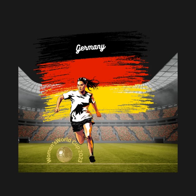 Germany T-Shirt, Unisex T-Shirt, Women’s World Cup, soccer t-shirts, football t-shirts, women’s football, Germany national football team by Clinsh Online 