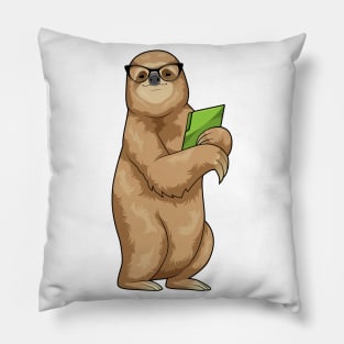 Sloth Secretary Glasses Pillow