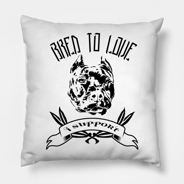 Bred To Love Pillow by Danispolez_illustrations