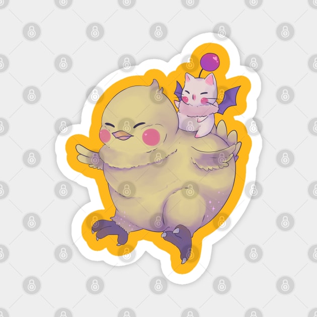 Fat Chocobo (2019 Redux) Magnet by AtelierKaren