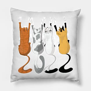 Hanging Cats 2022 New Year Pillow