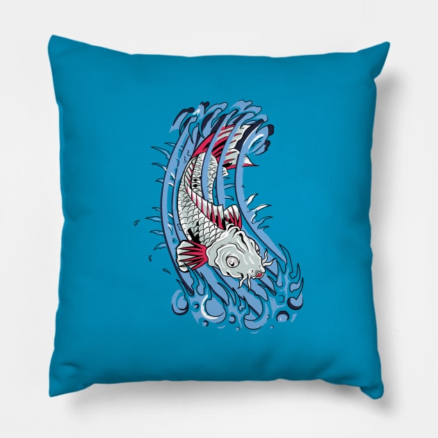 KOI fish 2 Pillow by Frajtgorski