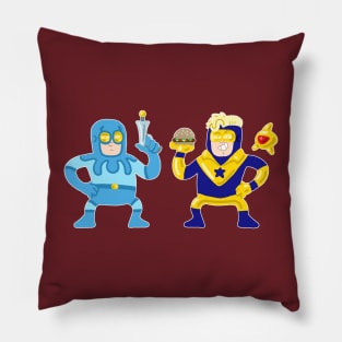 Blue and Gold Pillow