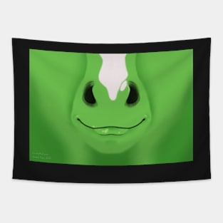 Green Stripe Horse Face Tapestry