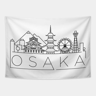 Osaka Minimal Skyline Tapestry