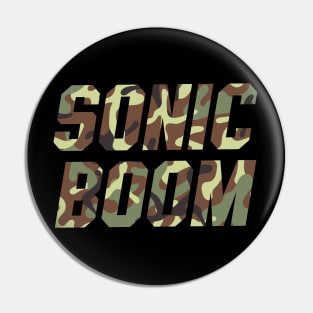 Sonic Boom Camo Pin