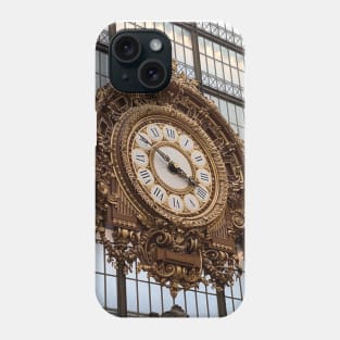 Gold clock Phone Case