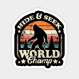 Hide and Seek World Champ Sasquatch Bigfoot – Mythical Creature Outdoor Magnet