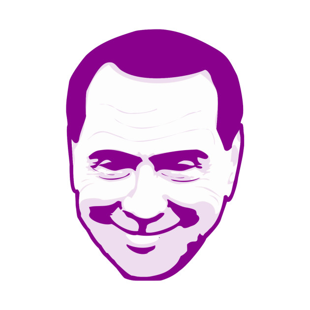 Berlusconi Face / End of History (Purple Lettering) by Bungacast