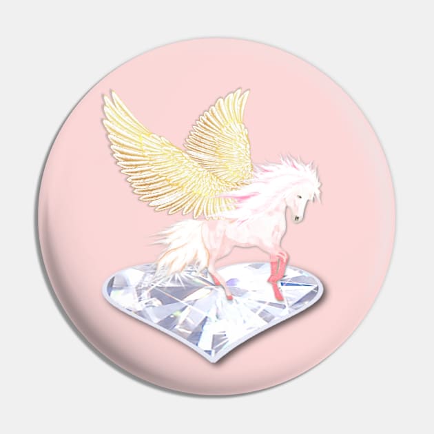 Pegasus Pin by KC Morcom aka KCM Gems n Bling aka KCM Inspirations