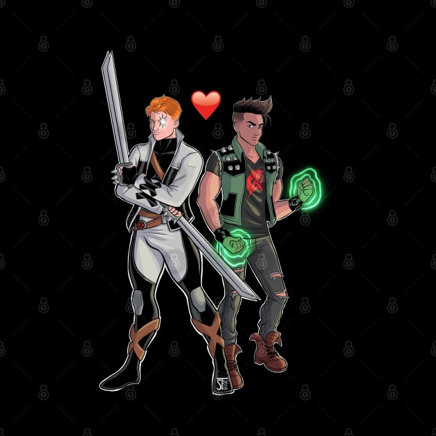 Shatterstar And Rictor by sergetowers80