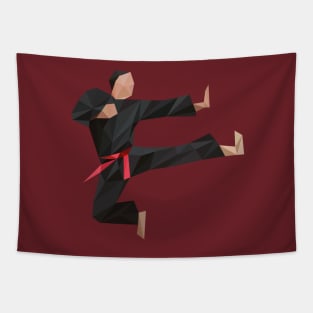Low Poly Karate Tapestry