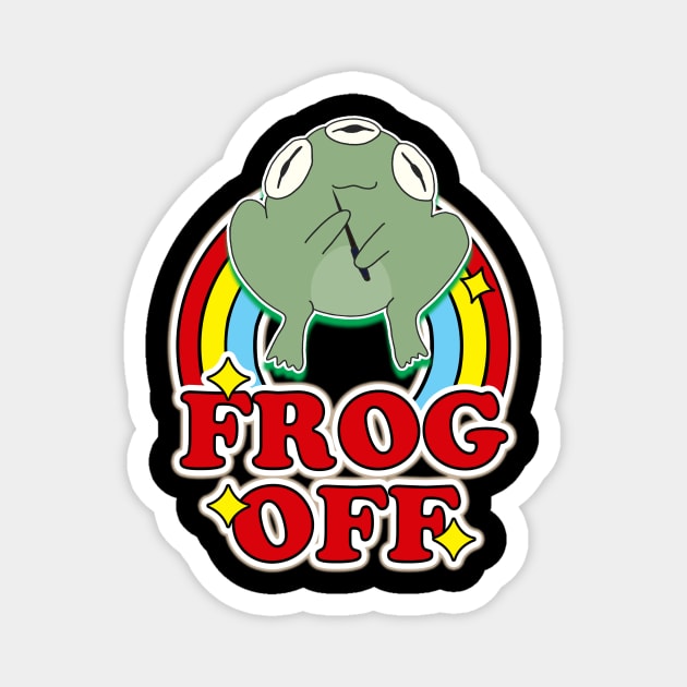 FROG OFF Magnet by dinomikedesign