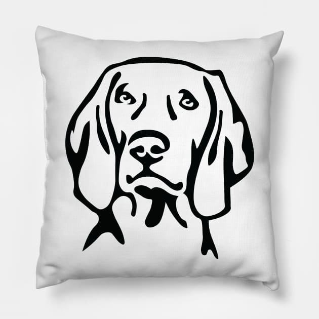 Dog Pillow by sportartbubble