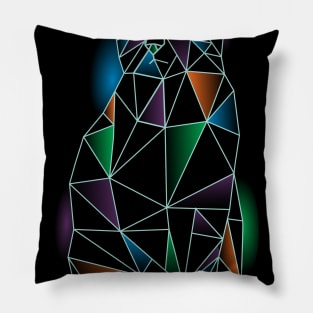 Polygonal cat Pillow