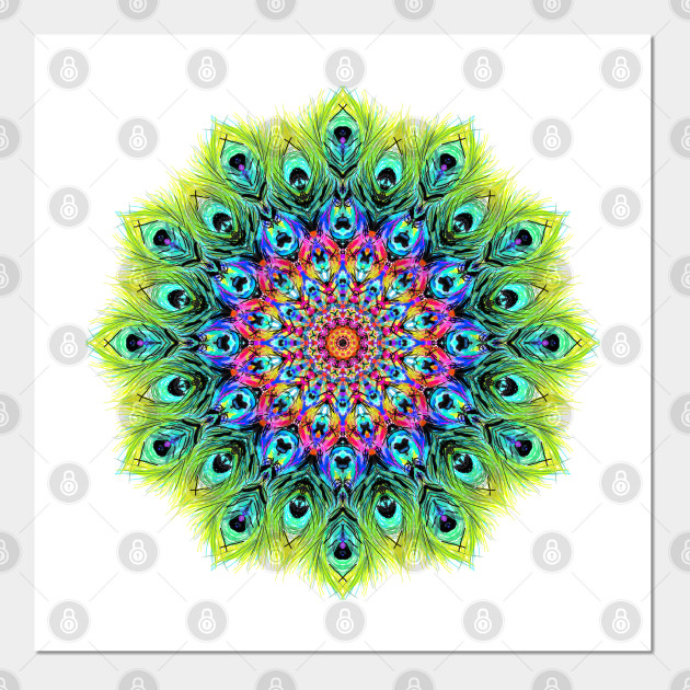 Peacock Mandala Mandala Posters And Art Prints Teepublic Uk 2 sizes vinyl wall decal.email if you need a different size. teepublic
