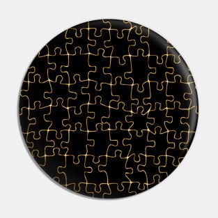 Golden puzzle Pin