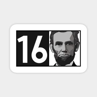 Lincoln 16 Portrait Magnet