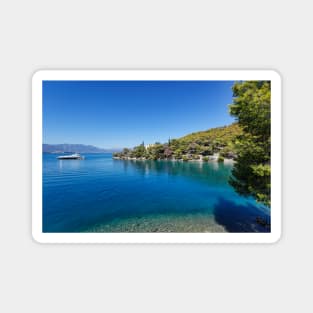 The Love bay in Poros island, Greece Magnet