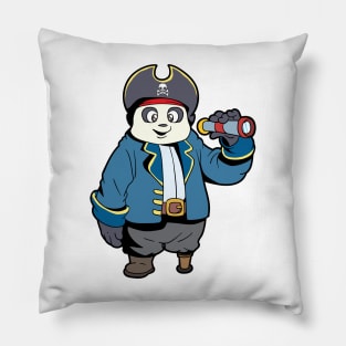 Captain Panda - Pirate Panda Bear Pillow