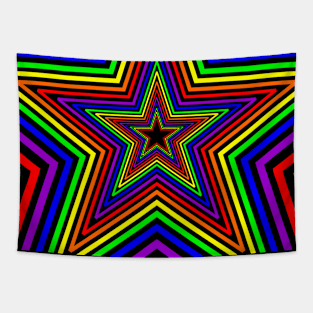 Rainbow LGBTQ Stars Tapestry