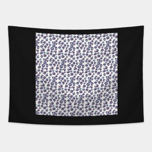 Spotted Blue and Back Modern Animal Pattern Design Tapestry