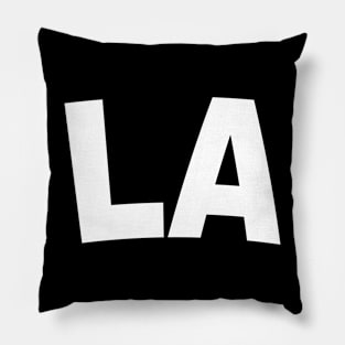 LA Bold White Pillow