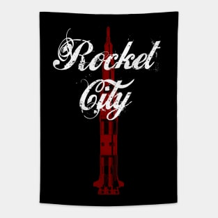 Rocket City - Saturn V - Huntsville AL Alabama Tapestry