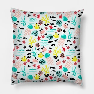 Funky Underwater Animals Pillow