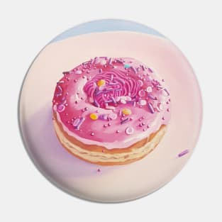 Strawberry Swirl Donut painting Pin