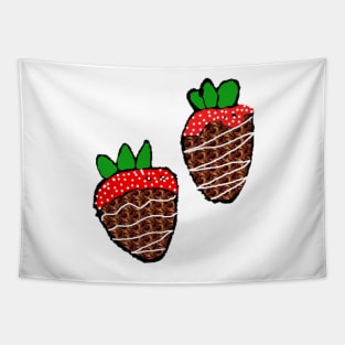 Chocolate Strawberries Tapestry