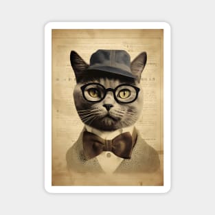 Lawyer of Catsland - Vintage Cat in Suit Magnet